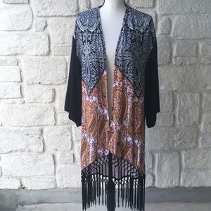 COPY - Sloan Rouge Tassel Kimono / Size Small